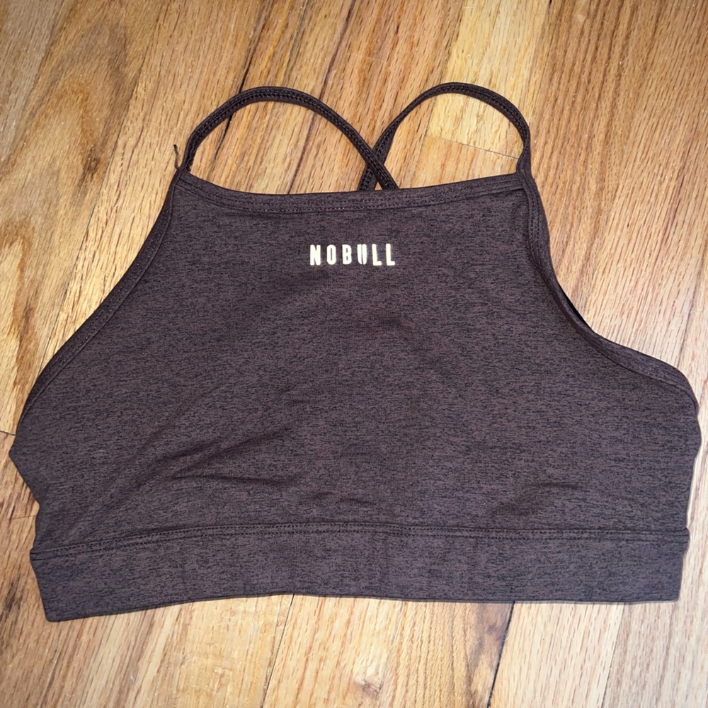 NOBULL sports bra size large brown